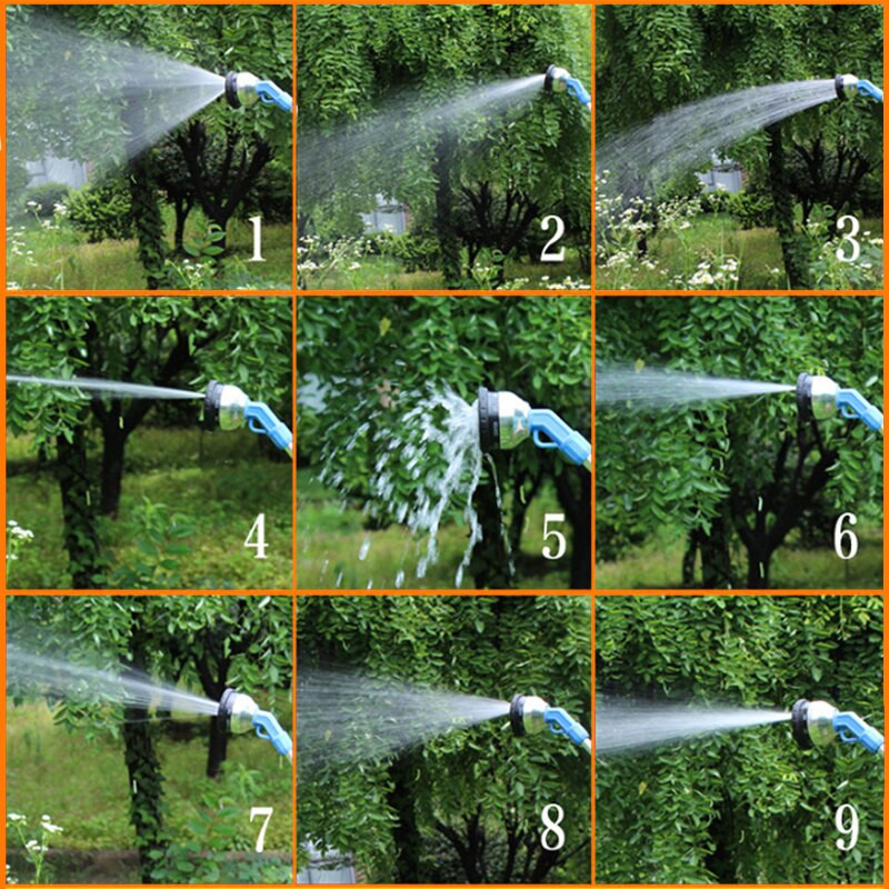 1db Alumínium pisztoly öntözés Kézi permetező Kertészeti Nyomásszivattyú Permetező Vízszóró Szerszám Kerti kellékek Öntözés Többfunkciós