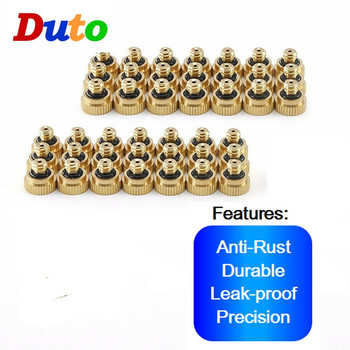 15M/20M DIY Misters for Outside Patio Misting System Cooling Kit with15/20pcs Brass Nozzle for Fan Greenhouse Ombreles Garden