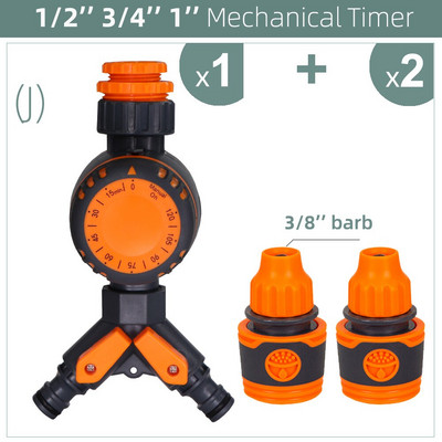 3 utas dupla vezérlős intelligens mechanikus napi vízidőzítő kerti víz öntözés kültéri tömlő csepegtető öntözőhöz