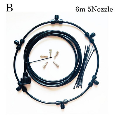 Prsten za raspršivanje magle Raspršivač vode Vrt Vanjski Rashladni sustav za maglu Stroj Prijenosni prsten za rashlađivanje staklenika za terasu