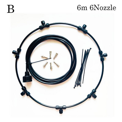 Prsten za raspršivanje magle Raspršivač vode Vrt Vanjski Rashladni sustav za maglu Stroj Prijenosni prsten za rashlađivanje staklenika za terasu