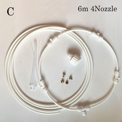 Prsten za raspršivanje magle Raspršivač vode Vrt Vanjski Rashladni sustav za maglu Stroj Prijenosni prsten za rashlađivanje staklenika za terasu
