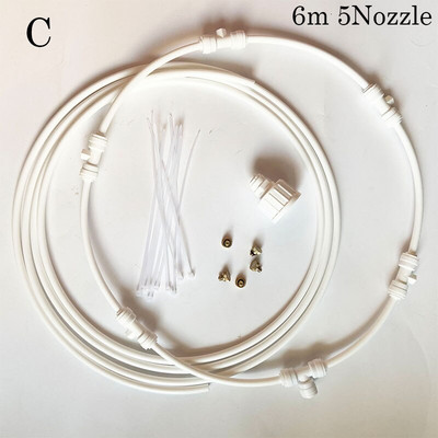 Prsten za raspršivanje magle Raspršivač vode Vrt Vanjski Rashladni sustav za maglu Stroj Prijenosni prsten za rashlađivanje staklenika za terasu