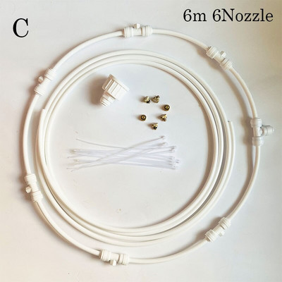 Prsten za raspršivanje magle Raspršivač vode Vrt Vanjski Rashladni sustav za maglu Stroj Prijenosni prsten za rashlađivanje staklenika za terasu