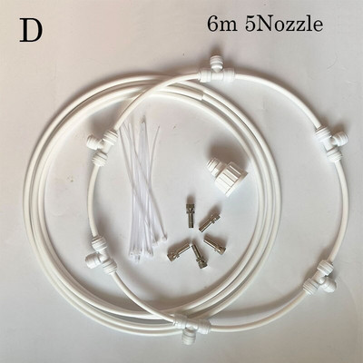 Prsten za raspršivanje magle Raspršivač vode Vrt Vanjski Rashladni sustav za maglu Stroj Prijenosni prsten za rashlađivanje staklenika za terasu