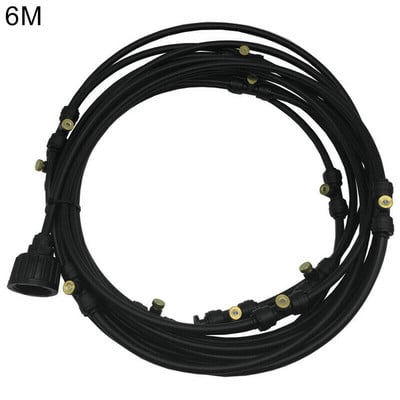 6-18m Sistem de răcire pentru aburire în aer liber Set de duze pentru irigare a grădinii pentru apă Mister Set portabil util pentru duze de apă din PE