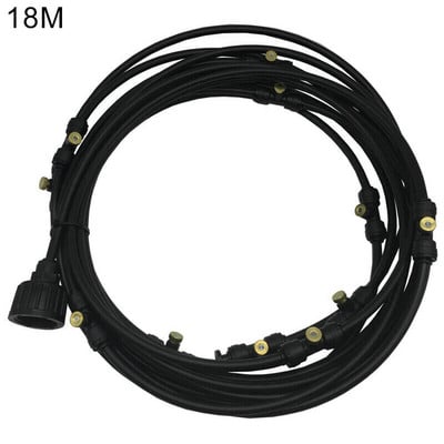 6-18m Sistem de răcire pentru aburire în aer liber Set de duze pentru irigare a grădinii pentru apă Mister Set portabil util pentru duze de apă din PE