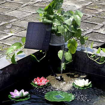 Фонтан Мини Градина със слънчева енергия Безчеткова водна помпа Струйна пръскачка Декорация на басейн