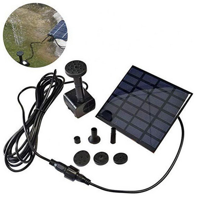 Szökőkút Mini napenergiával működő kerti kefe nélküli vízszivattyús permetező medence dekoráció