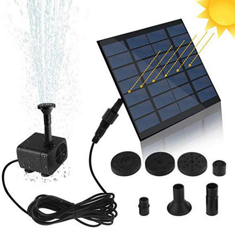 Szökőkút Mini napenergiával működő kerti kefe nélküli vízszivattyús permetező medence dekoráció