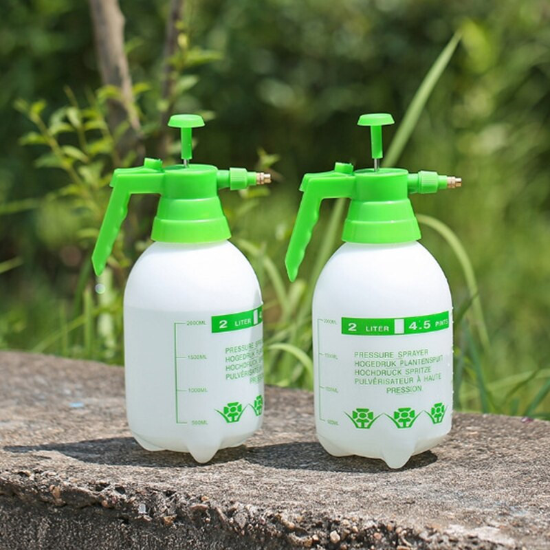 2L/3L oranžinės spalvos rankinio slėgio trigerio purkštuvo butelis Reguliuojamas varinis antgalis rankinis oro suspaudimo siurblio purškimo butelis 1 vnt.