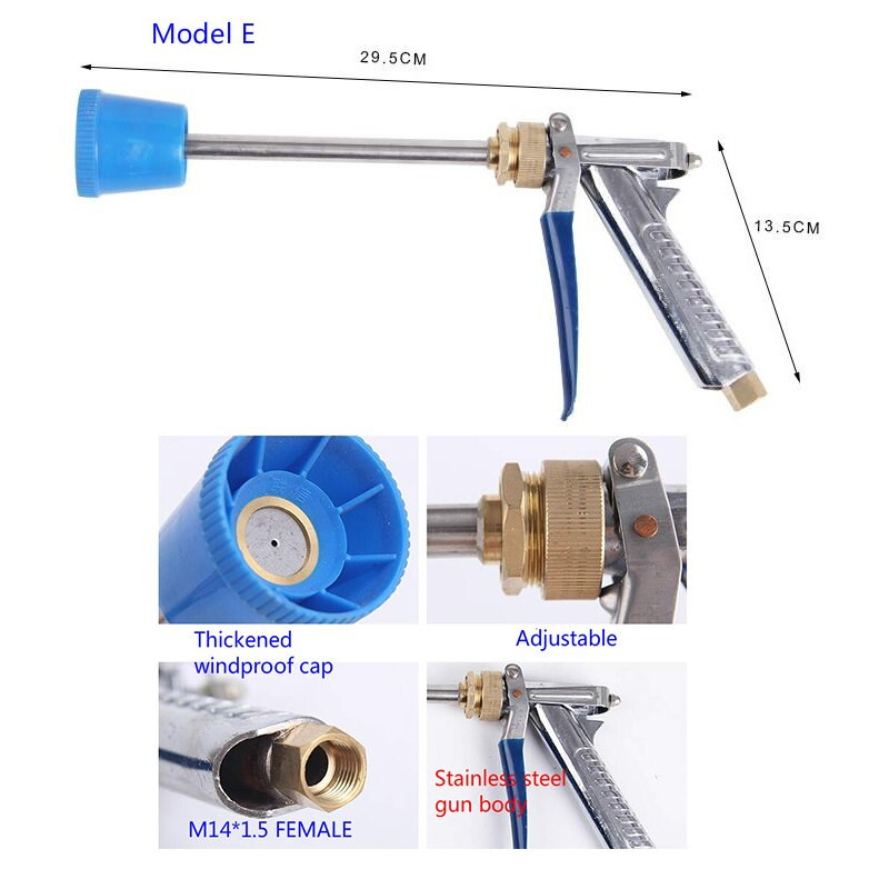 Mezőgazdasági nagynyomású permetező pisztoly Mezőgazdasági harci drogok szórópisztoly fertőtlenítő peszticid szórópisztoly