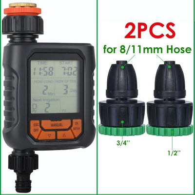 1 db programozható öntözési időzítő digitális mágnesszelep tömlő csaptelep öntözőrendszer automatikus öntözésvezérlő 1/2 kimenet