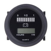 12V/24V/36V/48V/72V LED Digital Indicator de încărcare a stării bateriei cu indicator orar negru