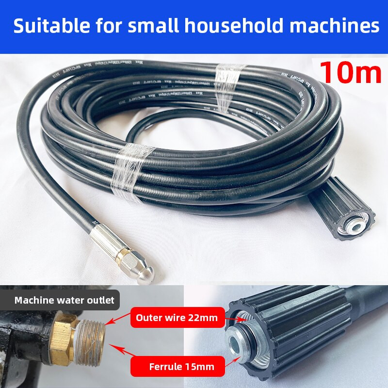 Σωλήνας καθαρισμού αποχέτευσης αποχέτευσης Σωλήνας καθαρισμού σωλήνων υψηλής πίεσης Κιτ πλυντηρίου Ακροφύσιο σωλήνα πλυσίματος για πλυντήριο ρούχων