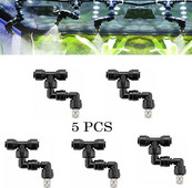 5 db terráriumi állítható párásító fúvókák 360 fokban forgatható ködpermetező hüllőkhöz üvegházhatású gyorscsatlakozók