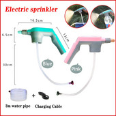 Elektrinis purkštuvas USB įkraunamas elektrinis purkštuvas su 3 m vandens vamzdžiu sodo vandens purkštuvo kostiumas sodo drėkinimo reikmenims