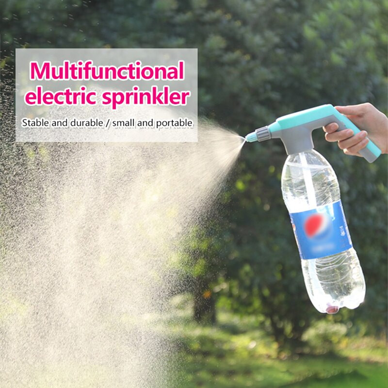 Elektrinis purkštuvas USB įkraunamas elektrinis purkštuvas su 3 m vandens vamzdžiu sodo vandens purkštuvo kostiumas sodo drėkinimo reikmenims
