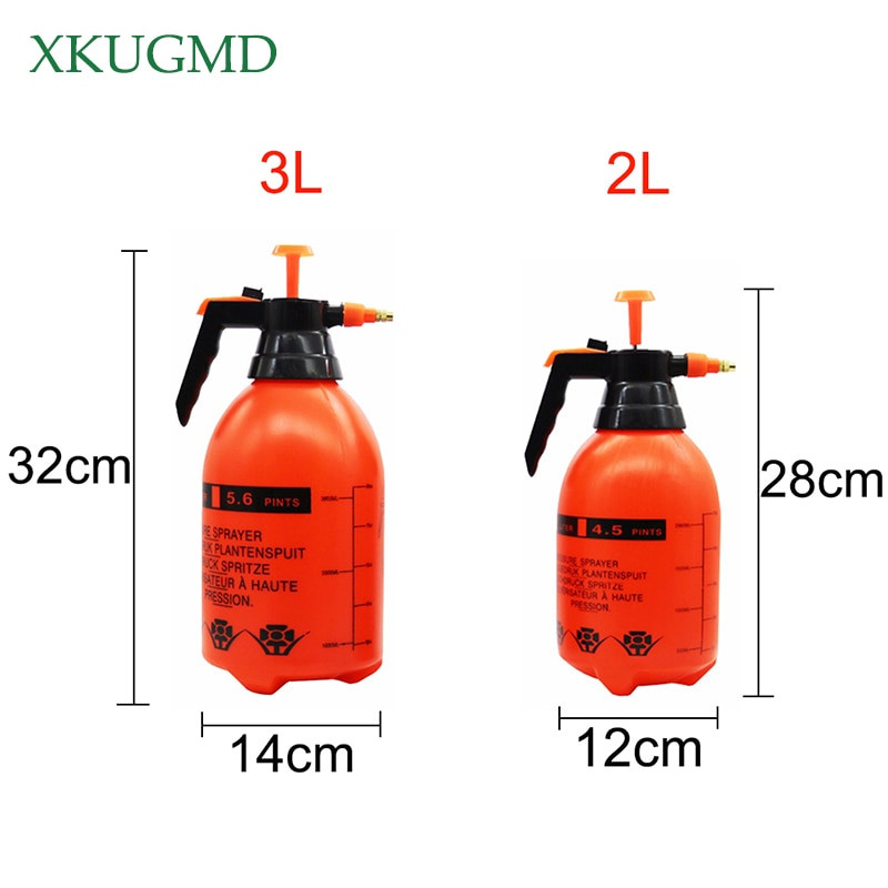 2018 2L/3L Pulverizator manual sub presiune Duză din alamă Tip de pompă pentru curățarea grădinii Irigare Instrumente și echipamente de grădinărit Duză de ceață