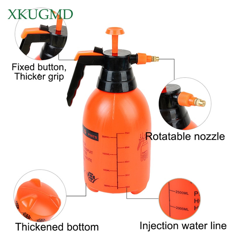2018 2L/3L Pulverizator manual sub presiune Duză din alamă Tip de pompă pentru curățarea grădinii Irigare Instrumente și echipamente de grădinărit Duză de ceață