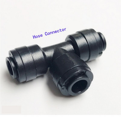 Heman 50db RO víz 3 utas T alakú gyorscsatlakozó csatlakozó 1/4'' OD tömlő szivárgásmentes 1/4'' BSP fordított ozmózis rendszer