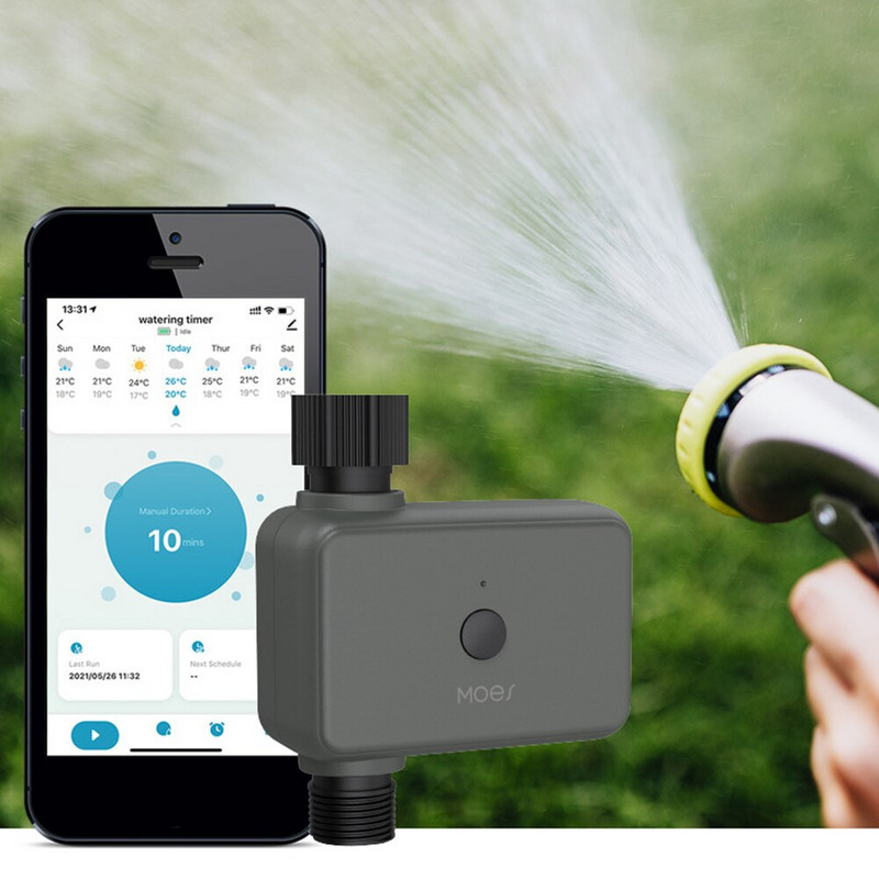 Outdoor Sprinkler Timer Smart Bluetooth Gateway Hub esőkésleltetési móddal füves zöldségkert üvegházi virágágyásokhoz