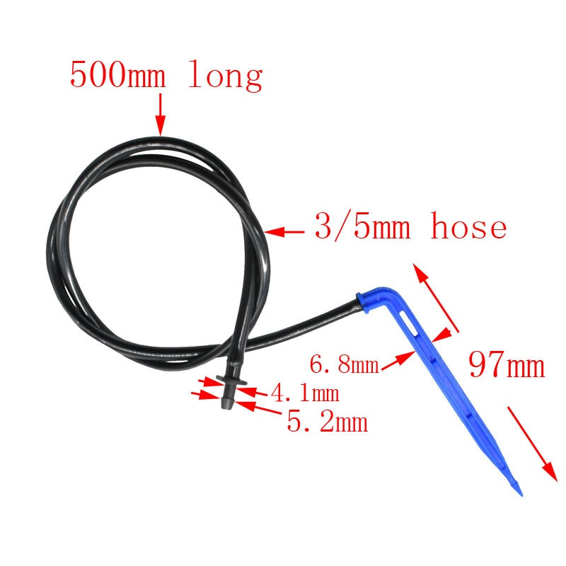 wxrwxy Garden 3/5 DRIPPERS csepegtető arrow Csepegtető öntözés üvegházi csepegtető vízpermetező vízcsepp kert 30 db