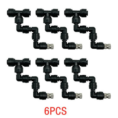 Reguliuojami purškimo purkštukai 360 laipsnių purkštuvai 6 vnt terariumo purškimo antgalių komplektas sodo šiltnamio drėkinimo jungtys