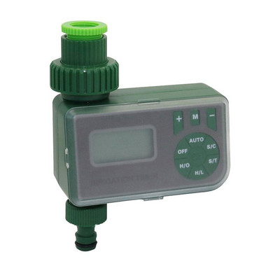 1Set elektronikus automata LCD kijelzős vízidőzítő vízálló burkolattal Otthoni kert mezőgazdasági öntözésvezérlő