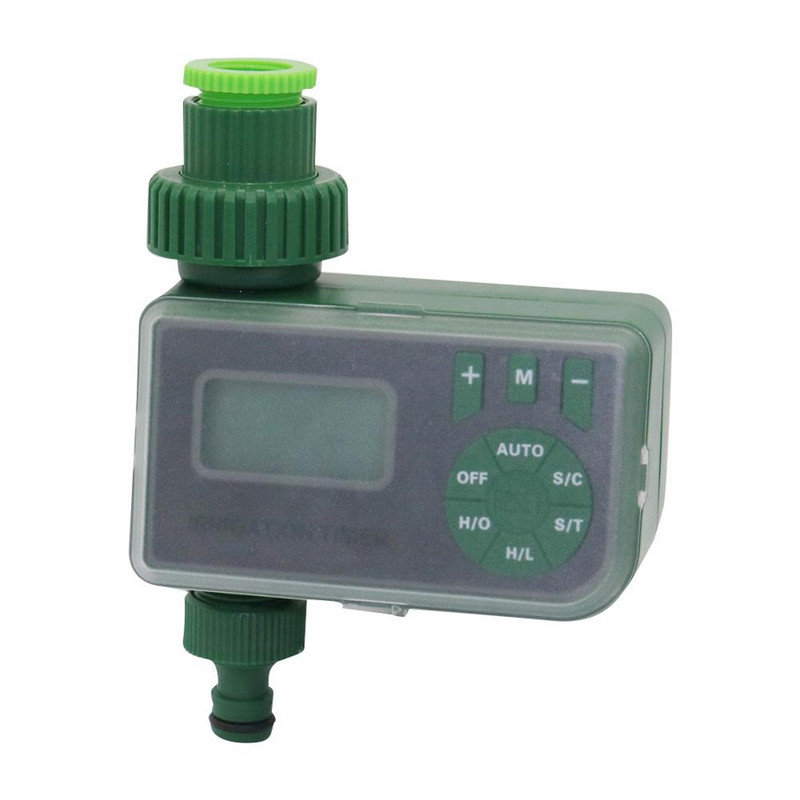 1Set elektronikus automata LCD kijelzős vízidőzítő vízálló burkolattal Otthoni kert mezőgazdasági öntözésvezérlő