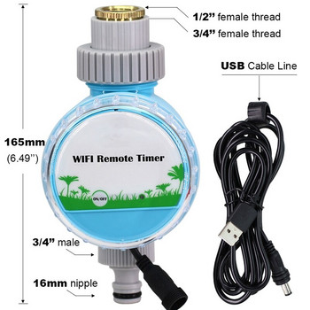 WIFI Τηλεχειριστήριο κινητού τηλεφώνου Garden Water Timer Αυτόματη άρδευση Αδιάβροχο εξωτερικό εξωτερικό χώρο Υποστήριξη Tuya APP