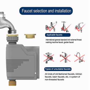 ZIGBEE WIFI Garden Watering Timer Έξυπνο σύστημα καταιονισμού στάγδην άρδευσης Ενσωματωμένο σύστημα καταγραφής ροής νερού Ελεγκτής νερού