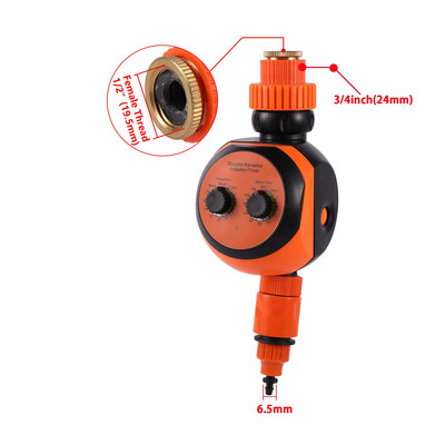 1/2" 3/4" elektronikus automatikus öntözési időzítő kerti tömlő Automatikus vízidőzítő kerti öntözés időzítő tárcsavezérlő