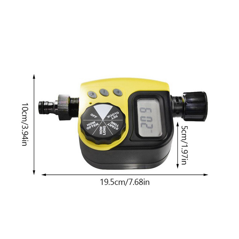 Állítható digitális vízidőzítő elektromos öntözési időzítő kerti pázsitvíz csepegtető vezérlő automatikus öntözésvezérlő