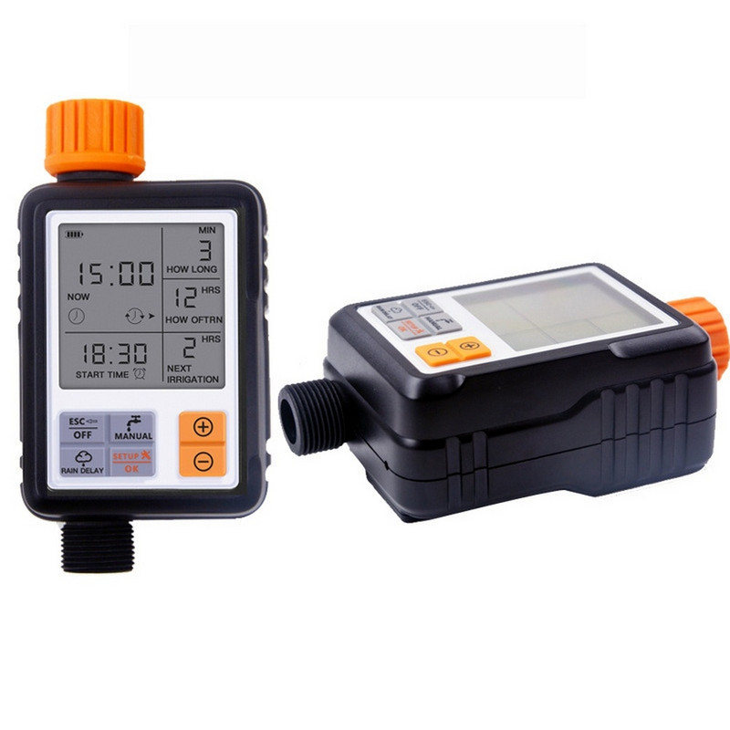 Afișaj LCD automat inteligent, electronic, temporizator de apă, capac controler digital pentru irigare, pompă de udare pentru grădină, impermeabilă