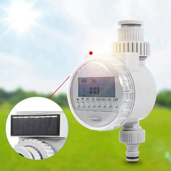 Водоустойчив цифров контролер за автоматично поливане и напояване Таймерна система Слънчев таймер за вода Таймер за поливане на домашна градина