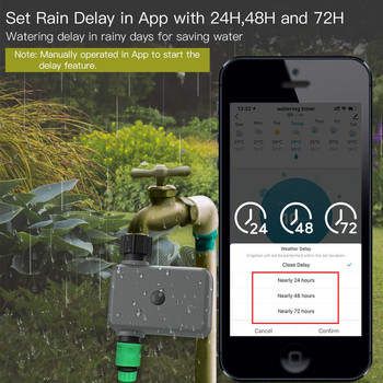 Интелигентен кран Таймер за поливане Регулируем градински контролер за капково напояване Устойчив на течове Външен програмируем програматор