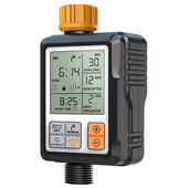 Öntöző időzítő, automatikus öntözési időzítő kerthez, tömlő időzítő esőkésleltetéssel / gyermekzár / IP65 vízálló