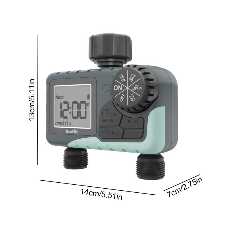 Temporizator digital pentru aspersoare Grădină Ip54 Furtun Robinet de apă Sistem de irigare cu întârziere automată Temporizator de udare Manual de ploaie E8z6