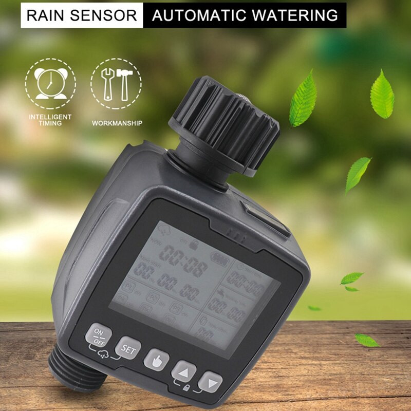 Cronometru automat pentru apă, Temporizator pentru stropire cu apă, pentru robinet de exterior, irigare prin picurare, gazon