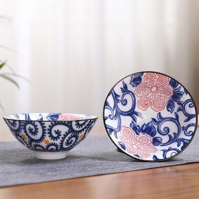 1Gb zilā un baltā porcelāna konusveida tējas krūze pret zvīņošanos, ar rokām apgleznota keramikas tējas bļoda ceļojumu meditācijas krūze ķīniešu tējas komplekts 70 ml