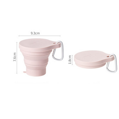 Πτυσσόμενα κύπελλα 150ml BPA FREE Food Grade Water Cup Travel Silicone Retractable Colored Portable Outdoor Travel Coffee Handcup