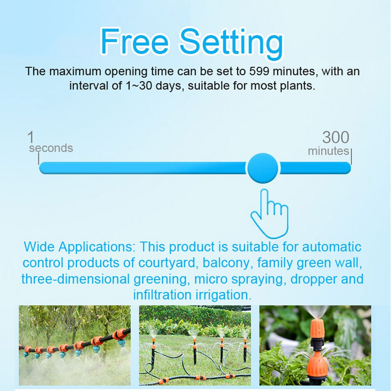 Intelligens automata öntöző vezérlő Otthoni Kert Erkély Családi Zöld Fal Vízidőzítő Automata csepegtető öntözőrendszer