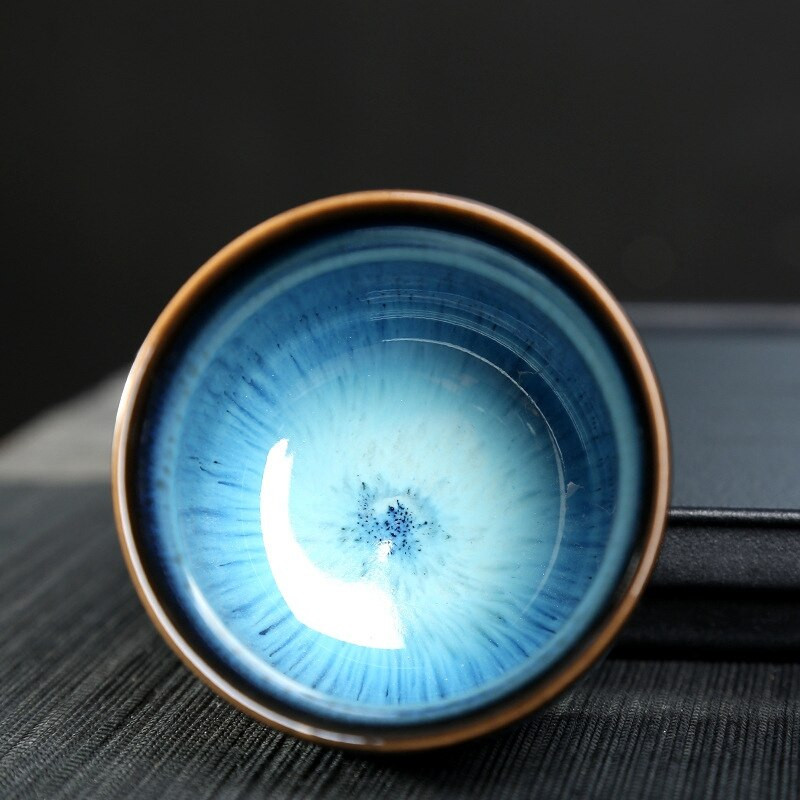 1 БР. Керамична чаша за чай Смяна на пещта Китай Порцеланови кунг-фу чаши Керамика Посуда за напитки Сервии Чаша за вода за подарък на едро