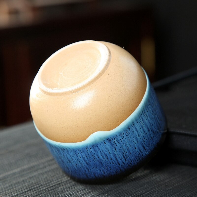 1 БР. Керамична чаша за чай Смяна на пещта Китай Порцеланови кунг-фу чаши Керамика Посуда за напитки Сервии Чаша за вода за подарък на едро