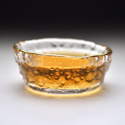 Златна стъклена чаша за чай с ръб Glod Арабска чаша за кафе Японски стил Кунг-фу Зелени чаши за чай Puer Китайска купа за чай Комплект прибори за чай