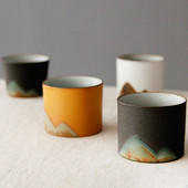 Rankų darbo keraminis arbatos puodelis kinų indai Maži kokybiški arbatos rinkiniai Master Arbatos puodeliai Retro kavos puodelio puodelis 50/55 ml