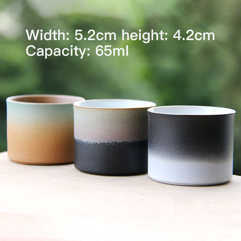 Rankų darbo keraminis arbatos puodelis kinų indai Maži kokybiški arbatos rinkiniai Master Arbatos puodeliai Retro kavos puodelio puodelis 50/55 ml
