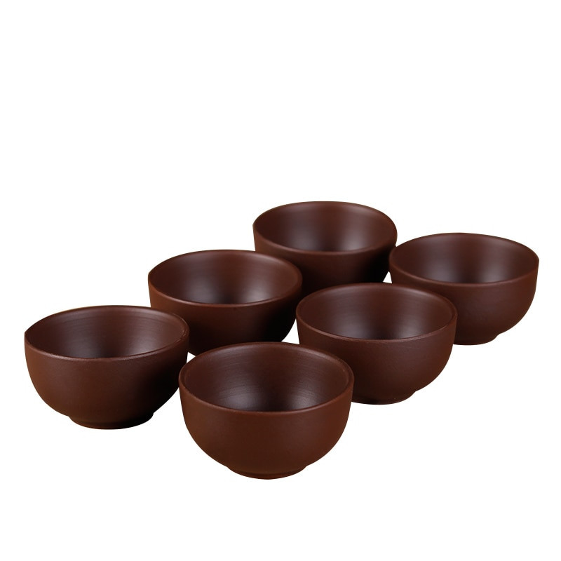 2 бр./лот zisha чаени чаши лилава глинена чаша 30 ml yixing чаша pu er tea tools kungfu tea cup gift drink tea tool