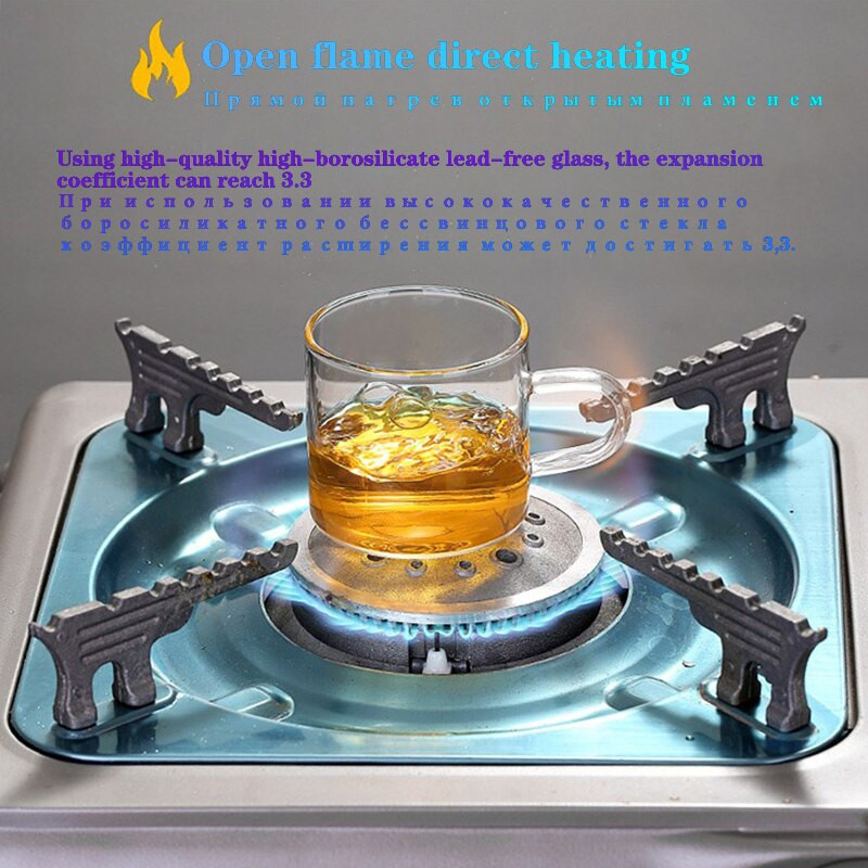 6 vnt./dėžutė 100ml Buitinis storo stiklo arbatos puodelis, karščiui atsparus aukštai temperatūrai, sprogimui atsparus kavos pieno ir rožių gėlių arbatos puodeliai